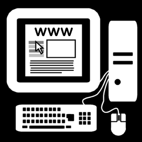 computer: to surf the web / computer: webpage
